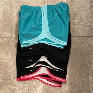Lot of FOUR pairs of Nike Dri Fit Running Shorts Size Large size L